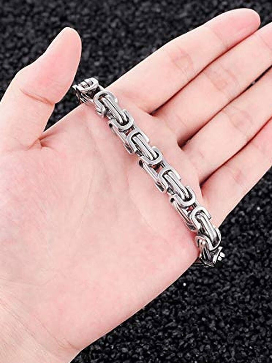 

Lila Stainless Steel Link Bracelet, Silver