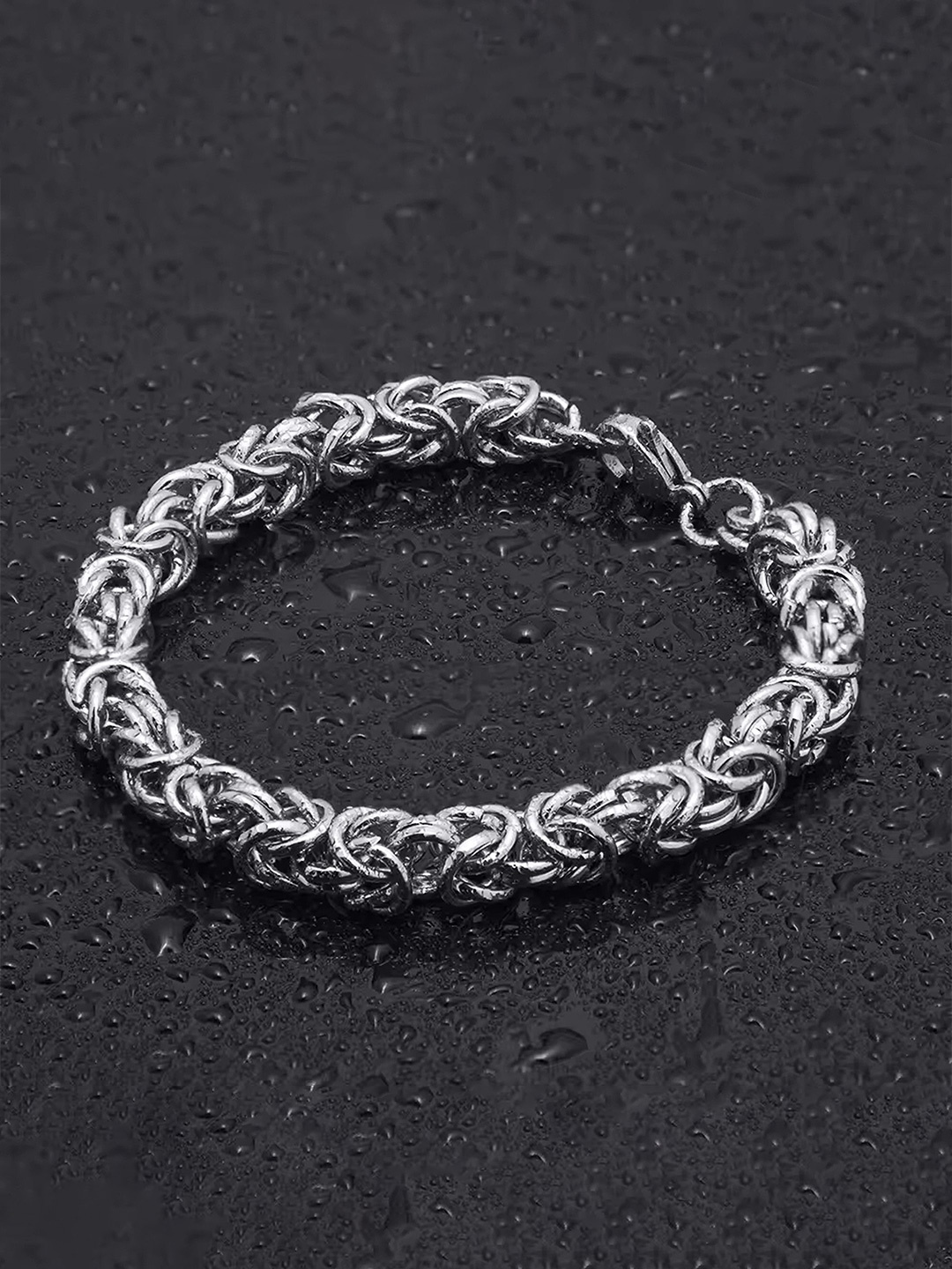 

Lila Unisex Stainless Steel Link Bracelet, Silver