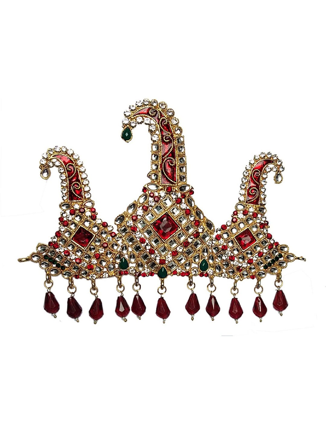 

Radhe Creation Embellished kalgi Brooch, Gold