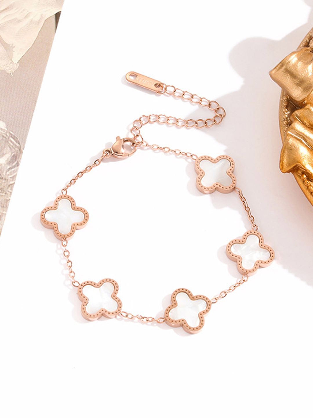 

Designs & You Rose Gold-Plated Wraparound Bracelet