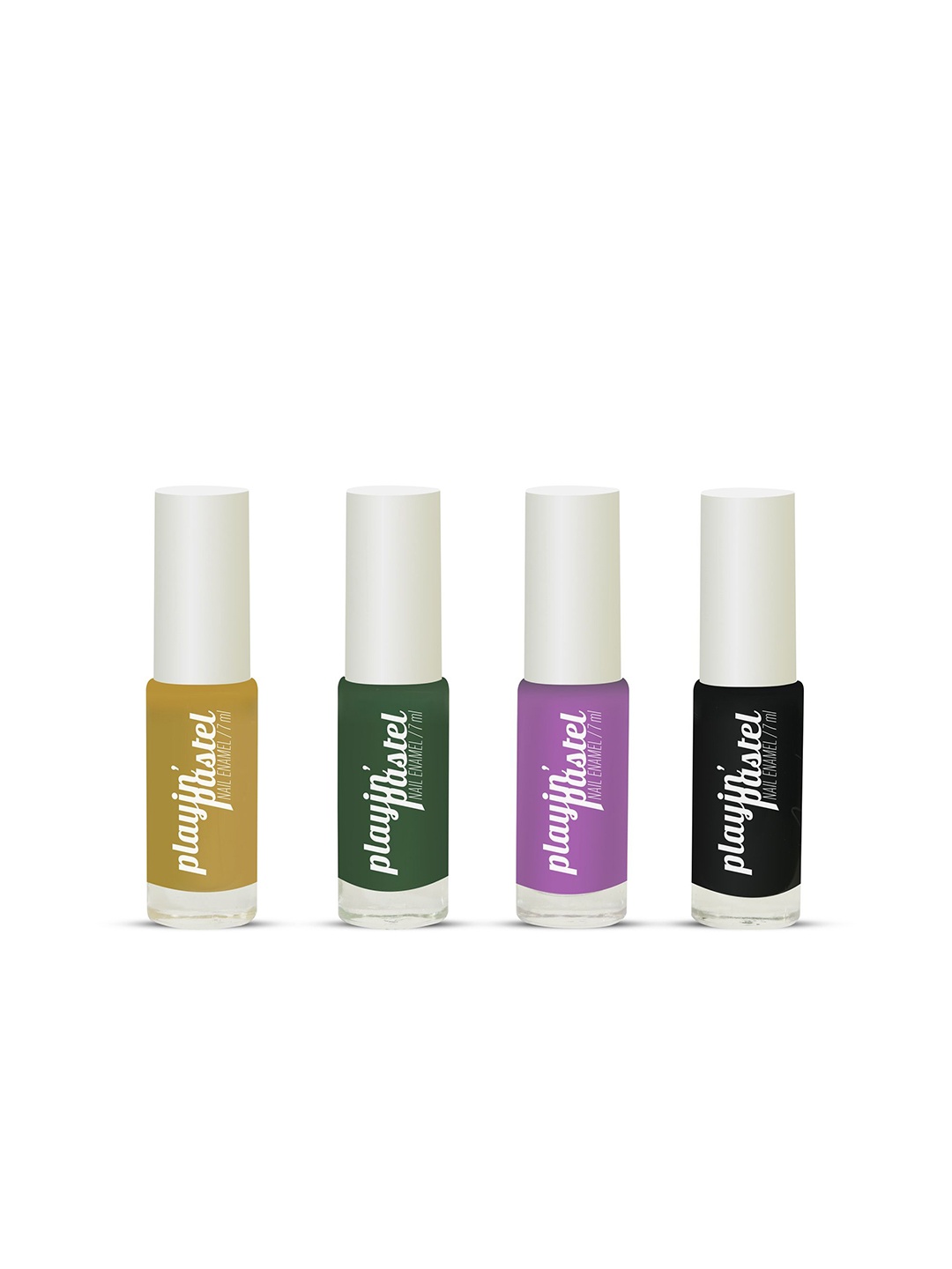 

Neyah Set Of 4 Playin Pastel Nail Enamel - 7 ml Each - Combo 106, Yellow