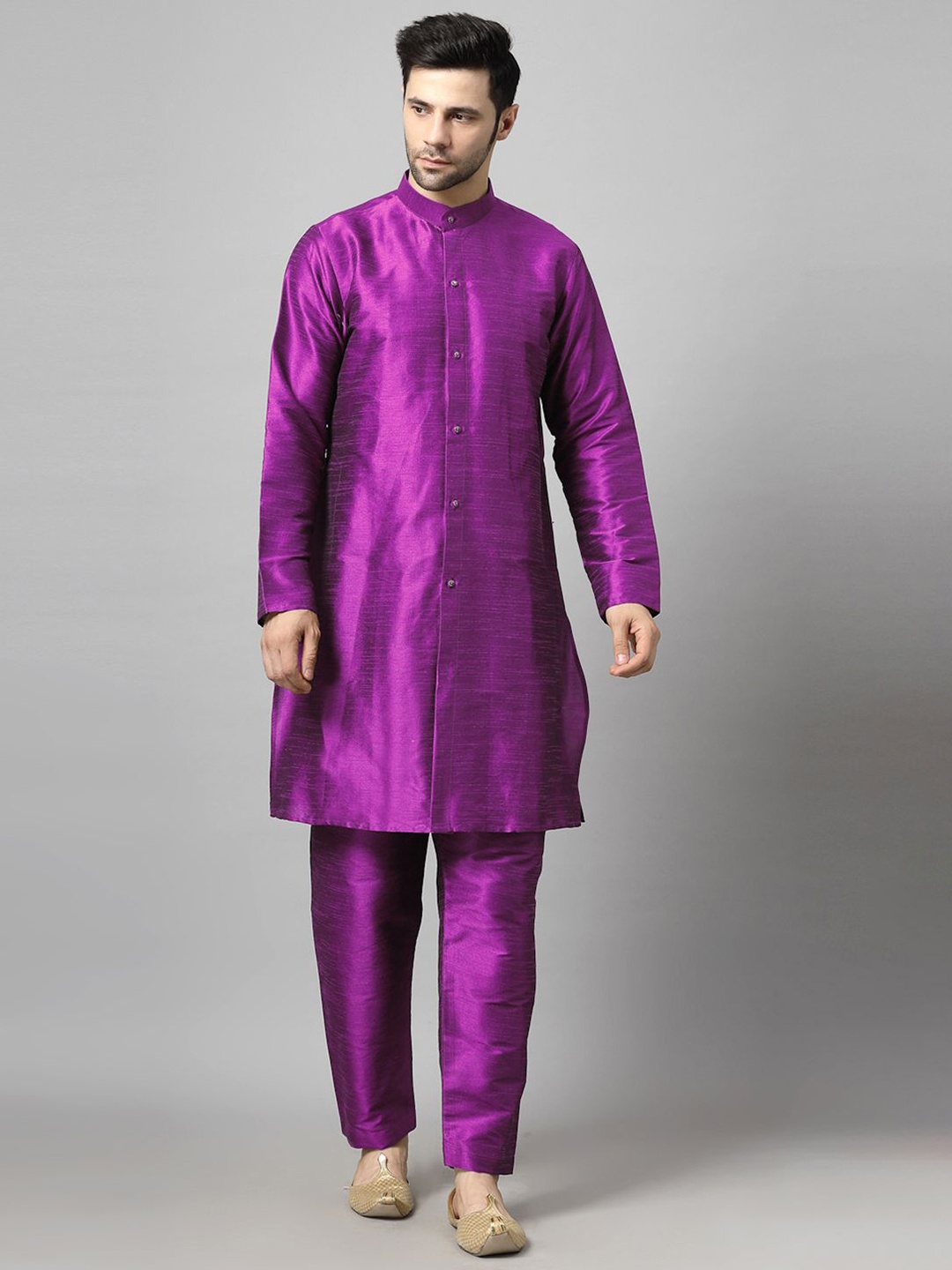 

Utsav Fashion Men Regular Kurta with Pyjamas, Purple
