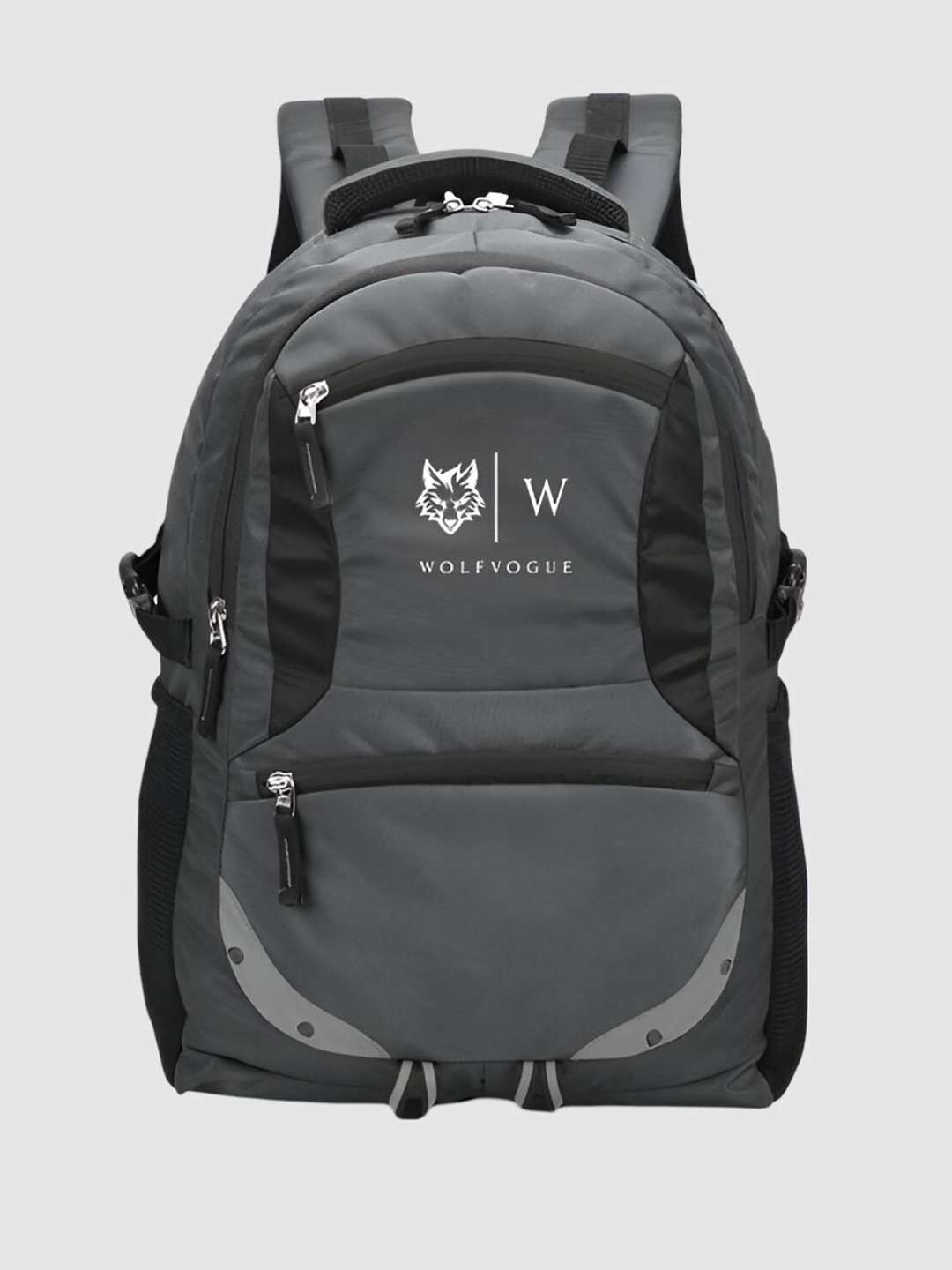 

Wolfvogue Unisex Brand Logo Backpack, Grey
