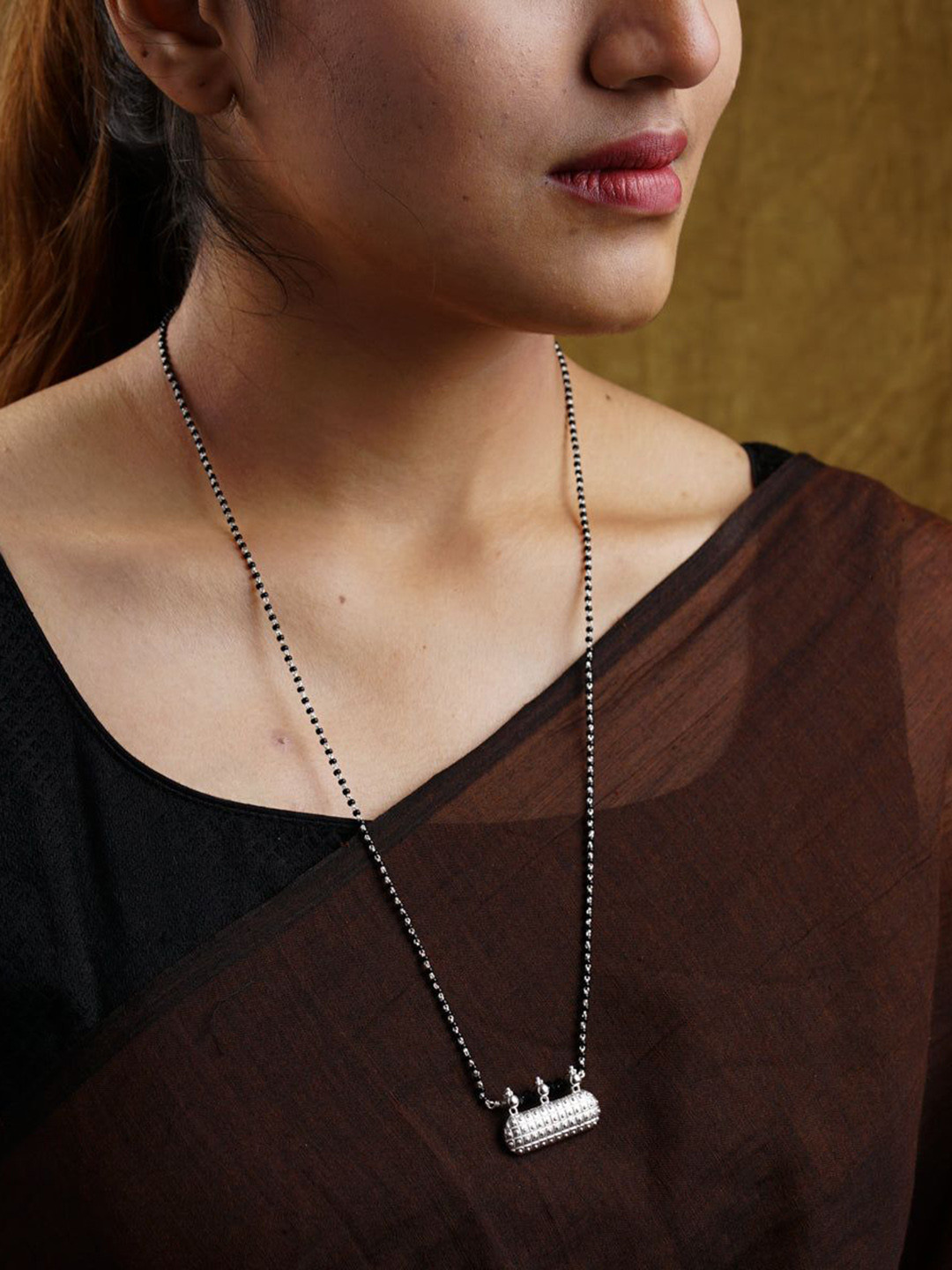 

House of Aadyaa 925 sterling Silver Mangalsutra
