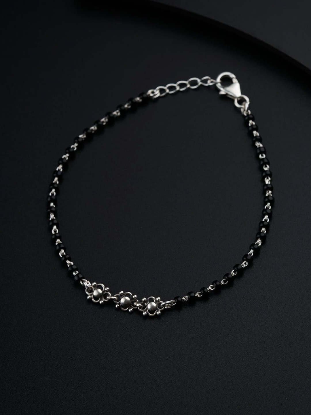 

House of Aadyaa Artificial Beads Mangalsutra, Silver