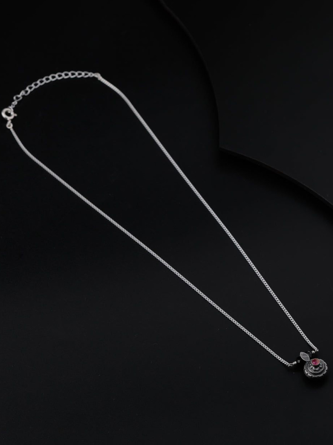 

House of Aadyaa Artificial Beads Mangalsutra, Silver