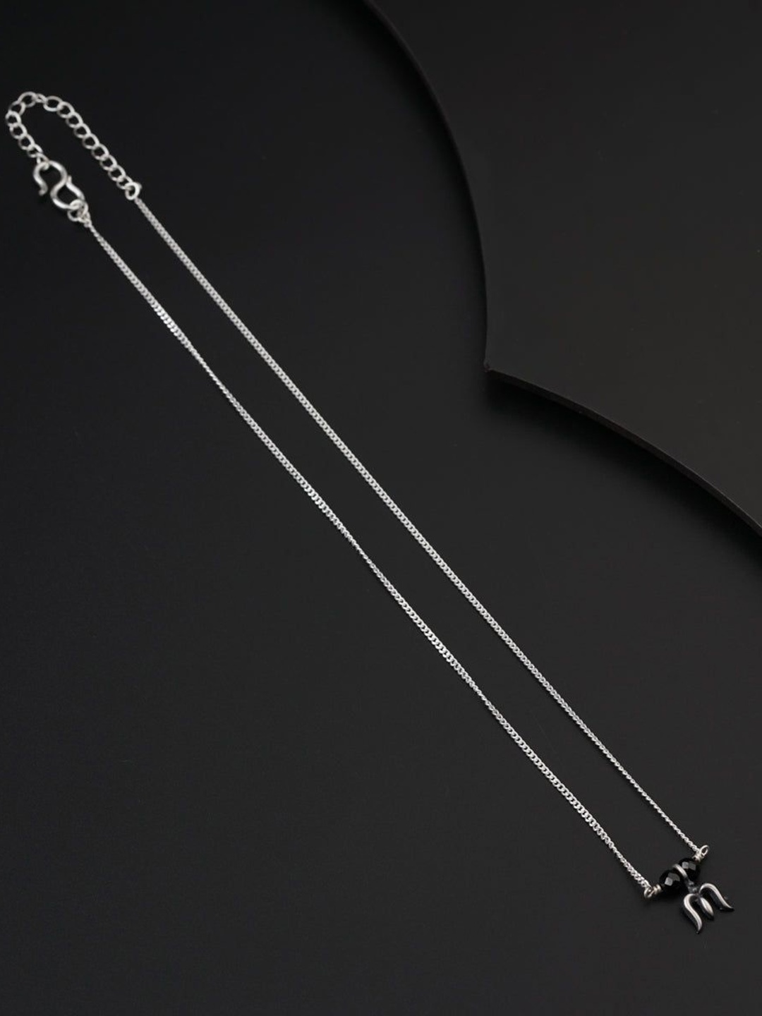 

House of Aadyaa Artificial Beads Mangalsutra, Silver