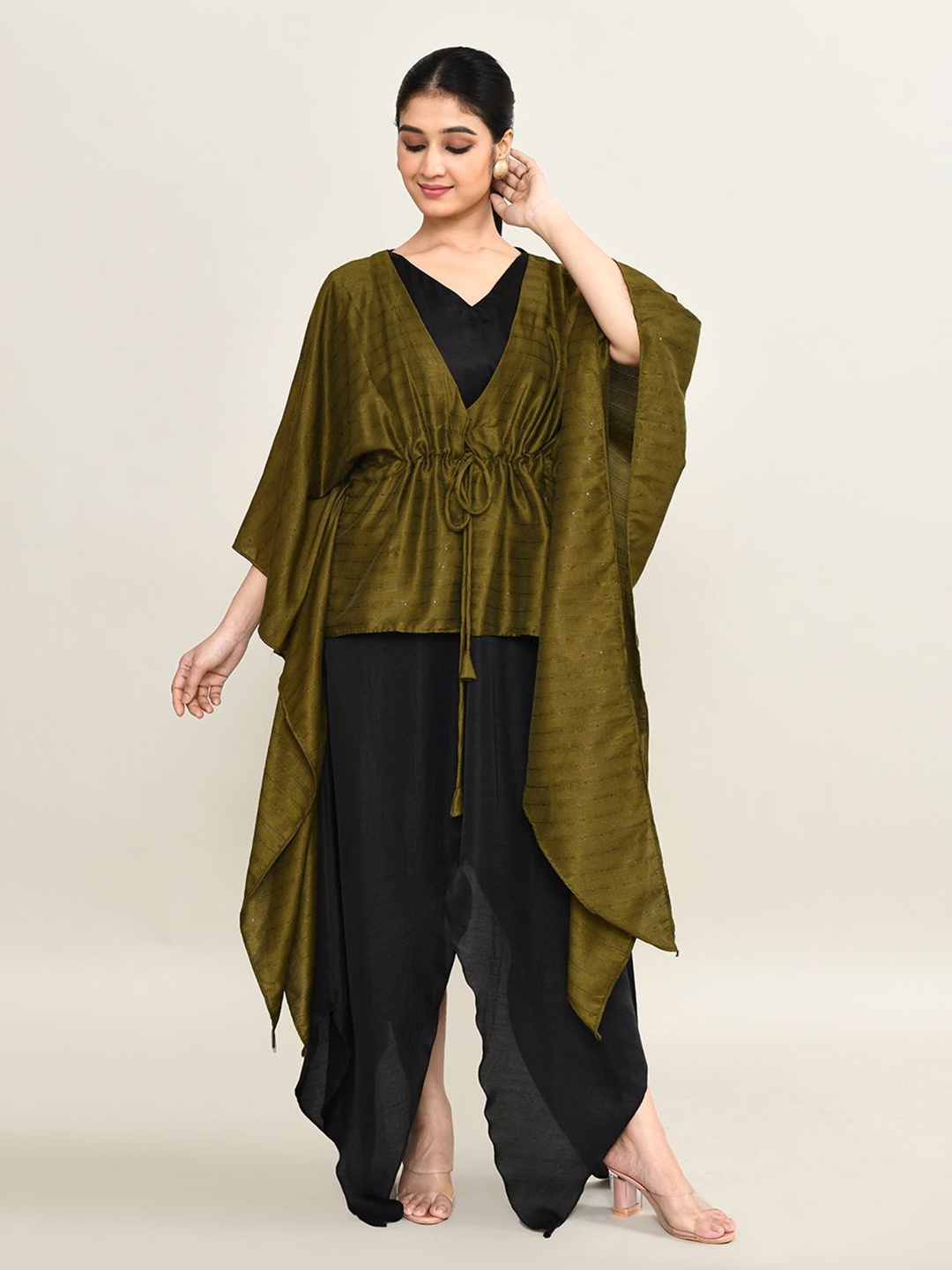 

The Maple Women Kaftan Dress, Black
