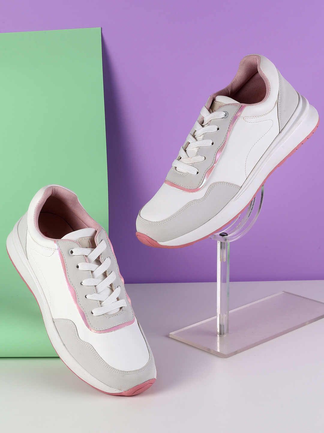 

Mochi Women Lace - Ups Sneakers, Grey