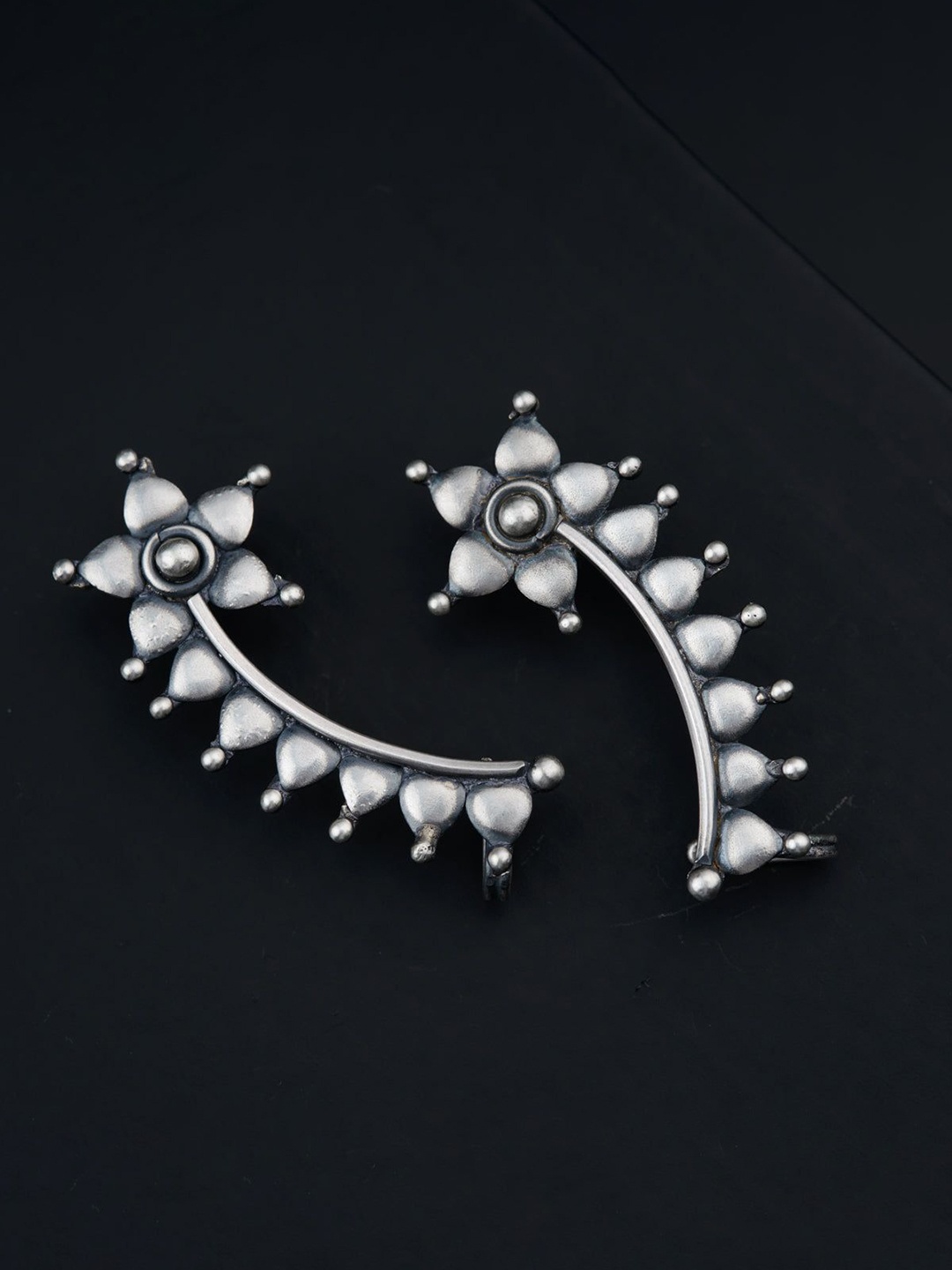 

House of Aadyaa 925 Sterling Silver Classic Ear Cuff Earrings