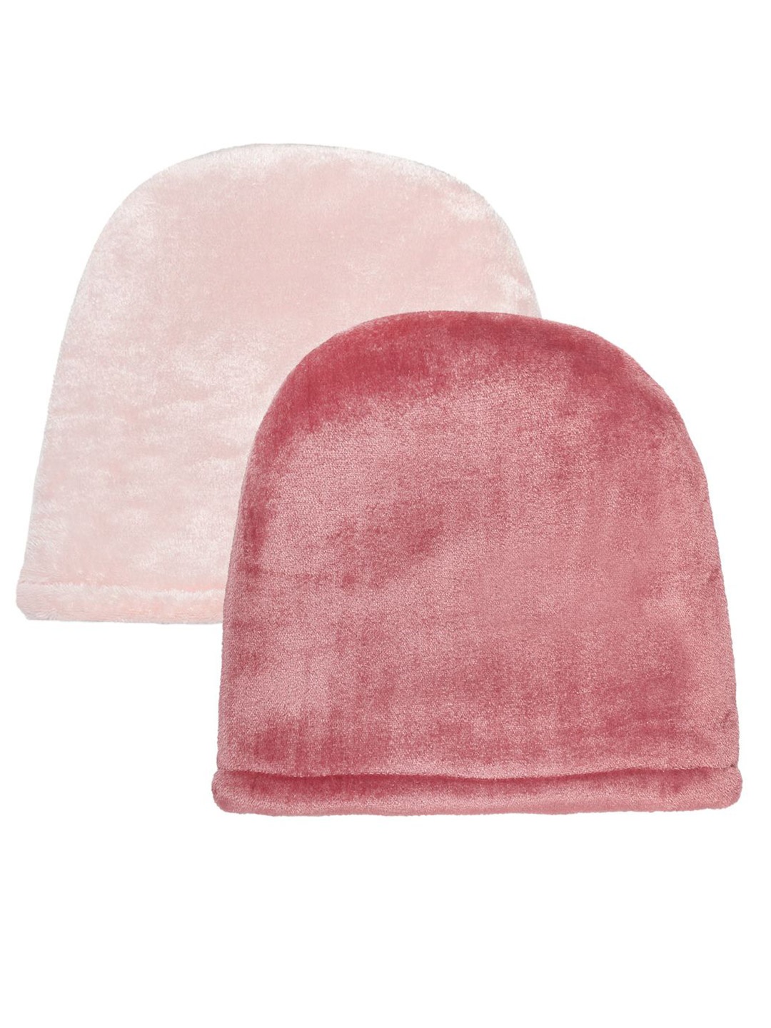 

KLOTTHE Women Pack Of 2 Winter Woolen Beanie Caps, Pink