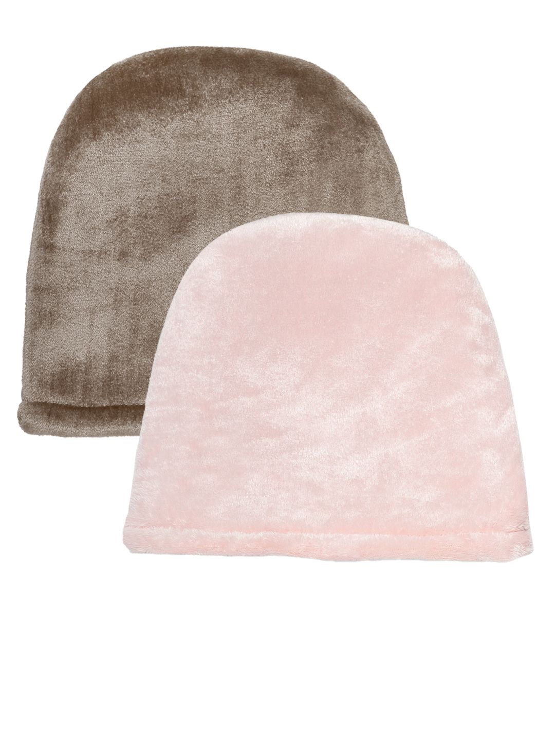 

KLOTTHE Women Pack Of 2 Winter Woolen Beanie Caps, Pink