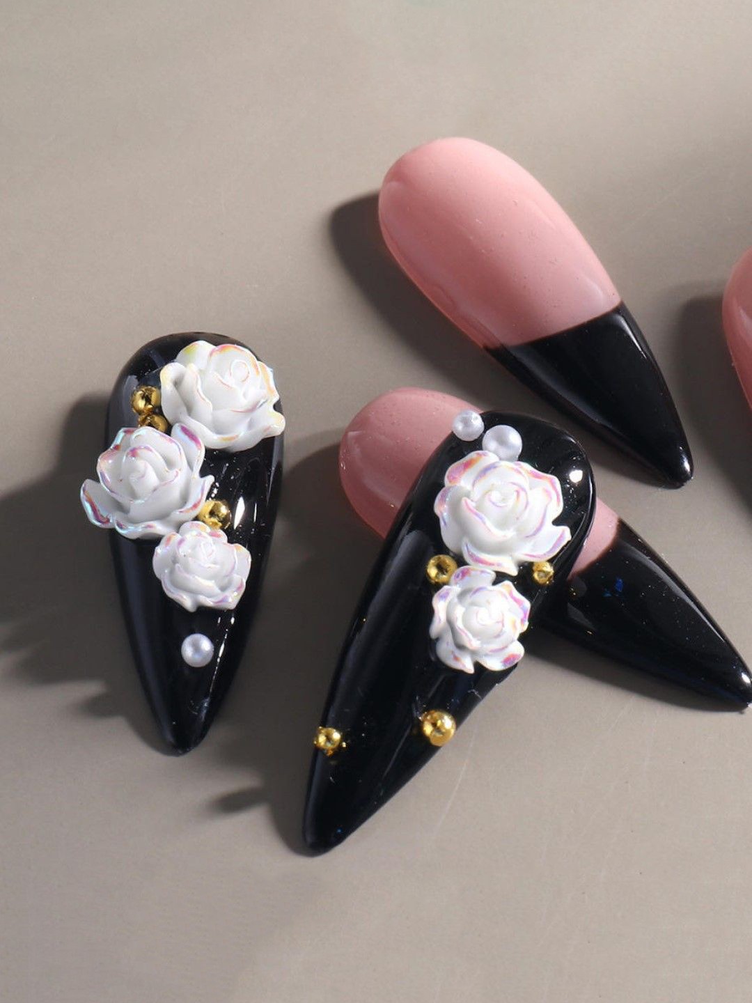 

Huda Girl 3D Flower Aurora Camellia Nail Charms - White - 90 Pcs