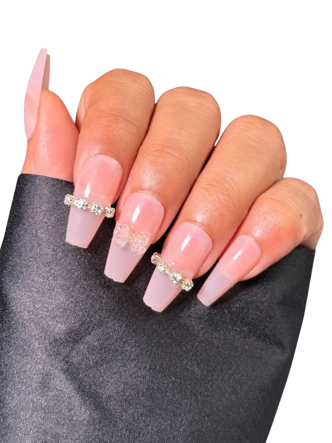

Huda Girl Set Of 12 Press On Artificial Nails With Kit - Nude N5