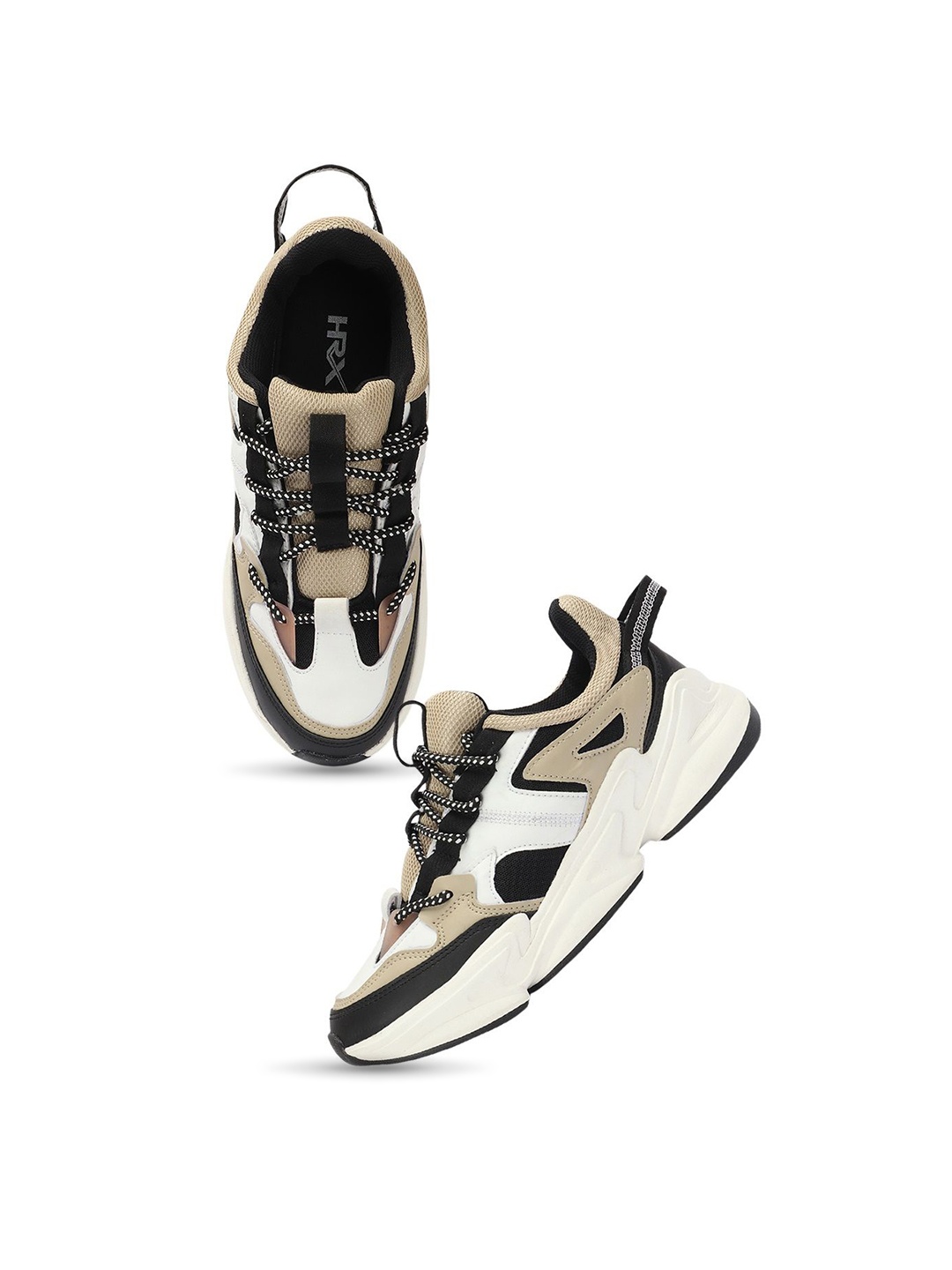

HRX by Hrithik Roshan Men Colourblocked Sneakers, Beige