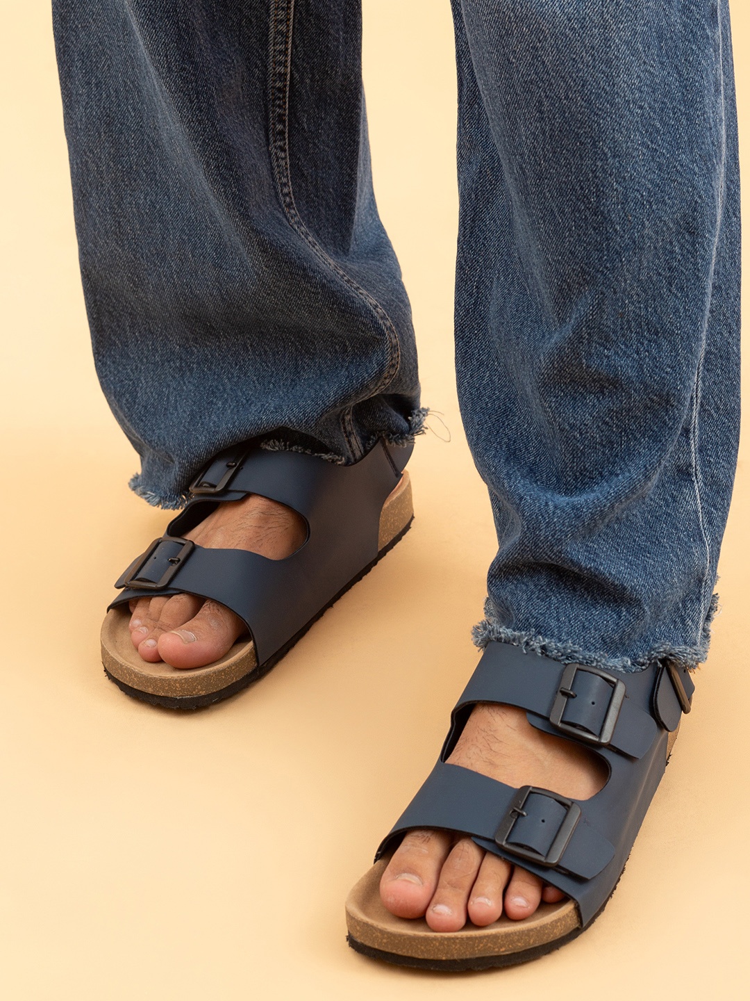 

Big Fox Men Comfort Sandals, Blue