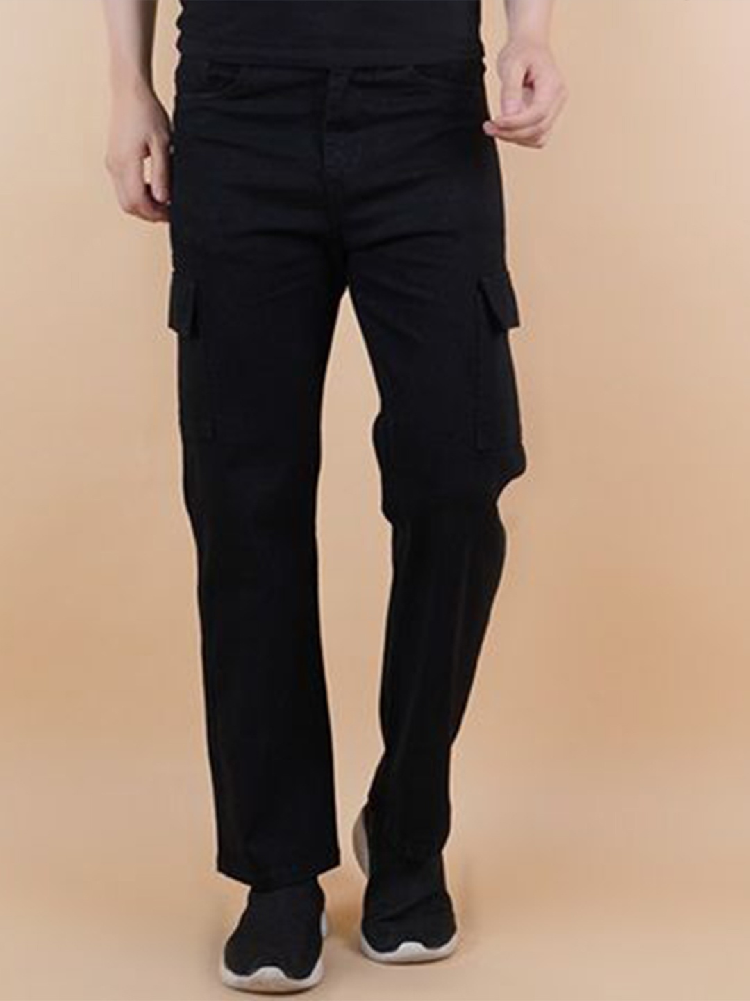 

LINARIA Men Classic Mom Fit Mid-Rise Jeans, Black