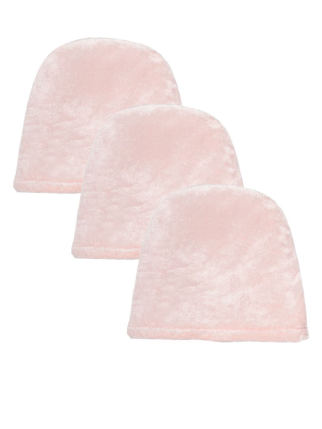 

KLOTTHE Women Pack Of 3 Winter Woolen Beanie Caps, Pink