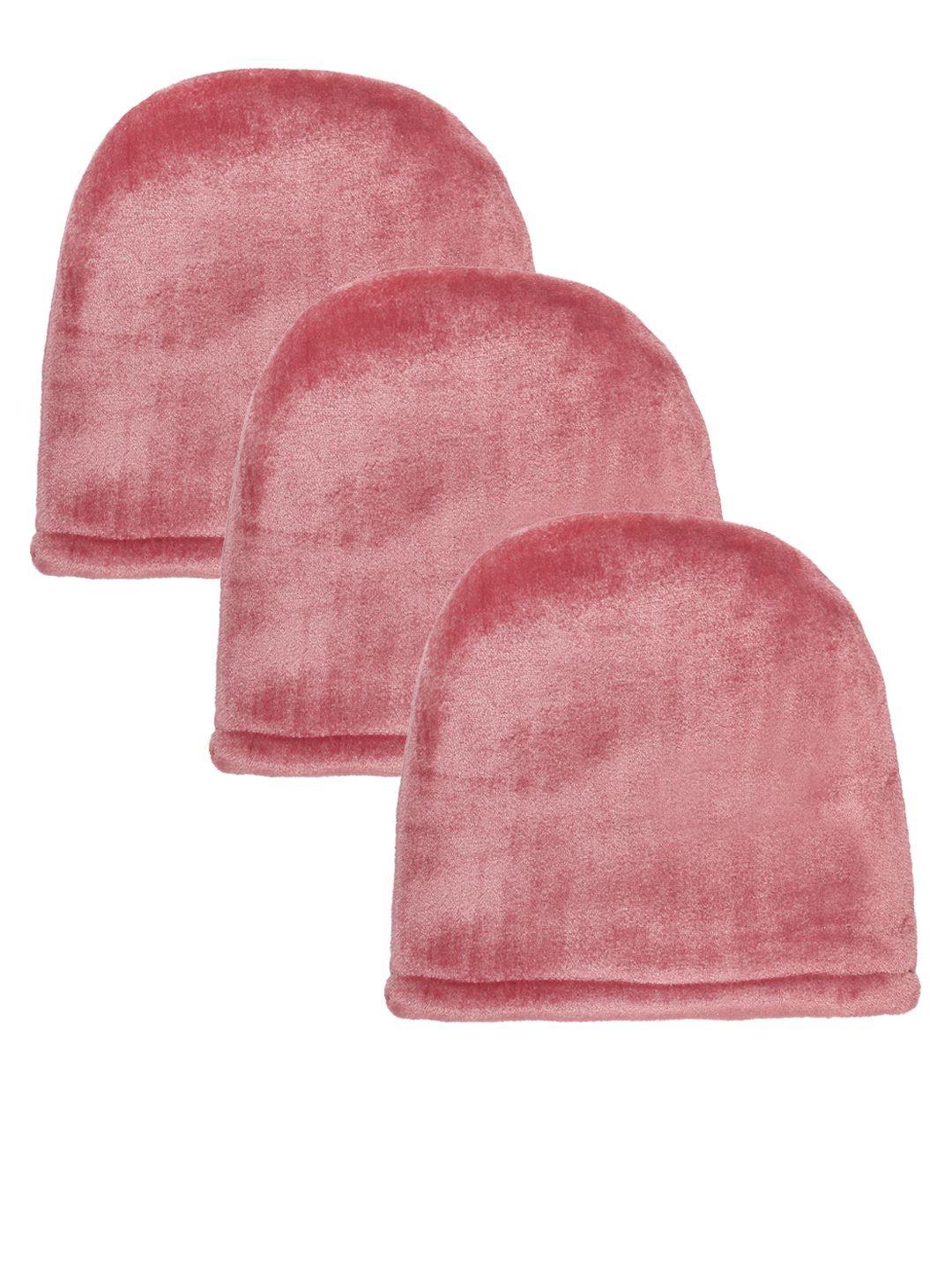 

KLOTTHE Women Pack Of 3 Woolen Beanie Cap, Rust