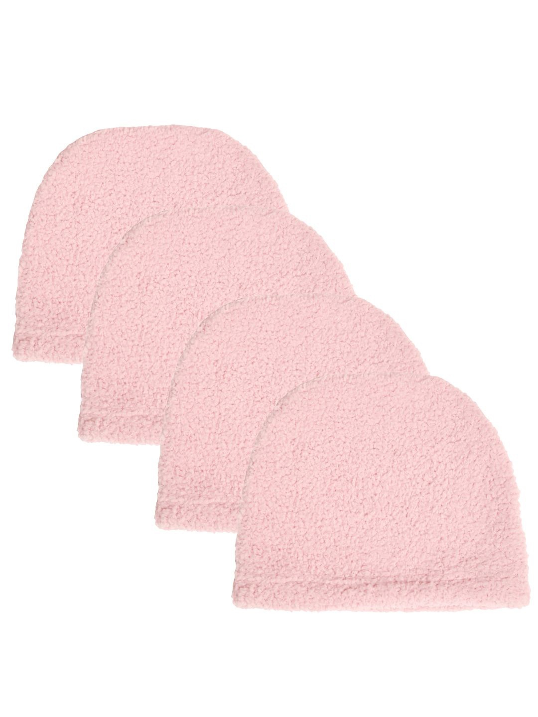 

KLOTTHE Women Pack Of 4 Woolen Beanie Cap, Pink