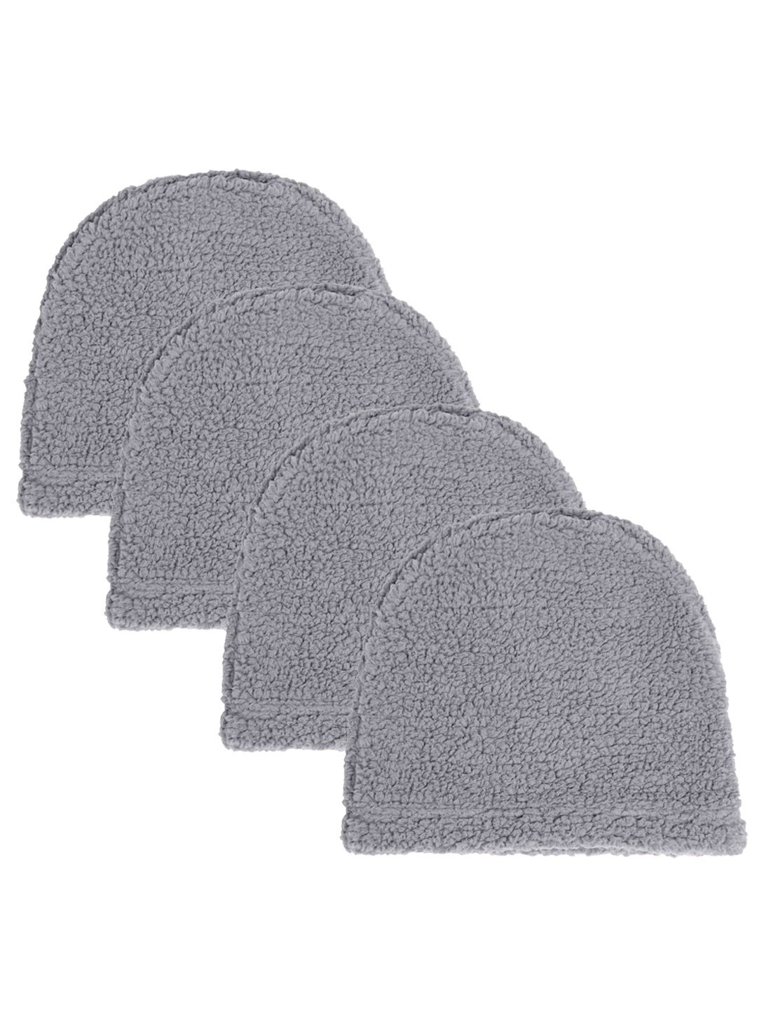 

KLOTTHE Women Pack Of 4 Winter Woolen Beanie Caps, Grey