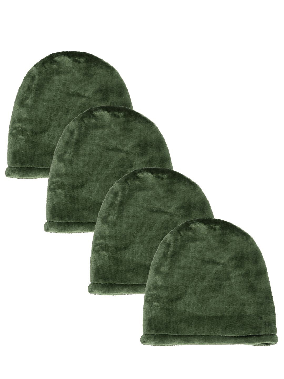 

KLOTTHE Women Pack Of 4 Winter Woolen Beanie Caps, Green