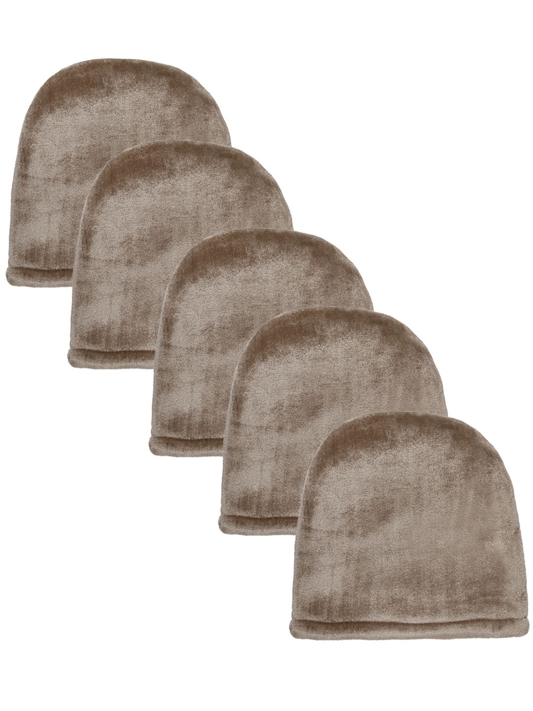 

KLOTTHE Women Pack Of 5 Woolen Beanie Cap, Beige