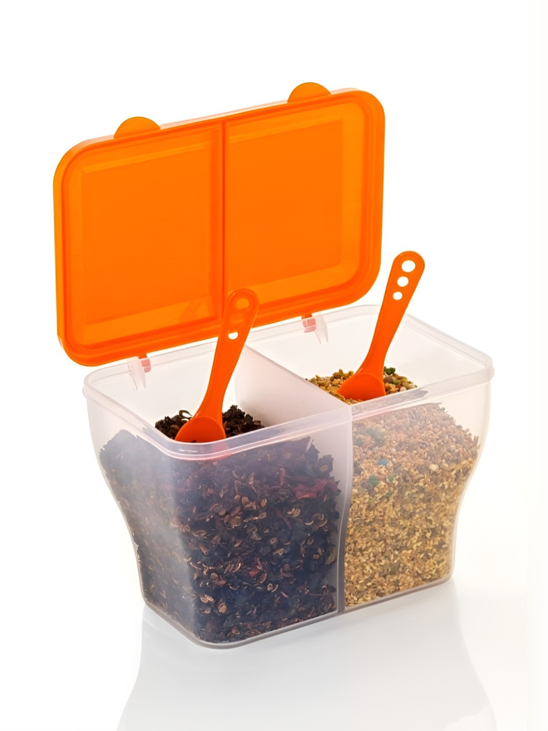

Metrolife Orange Colored & Transparent Fridge Container 2L
