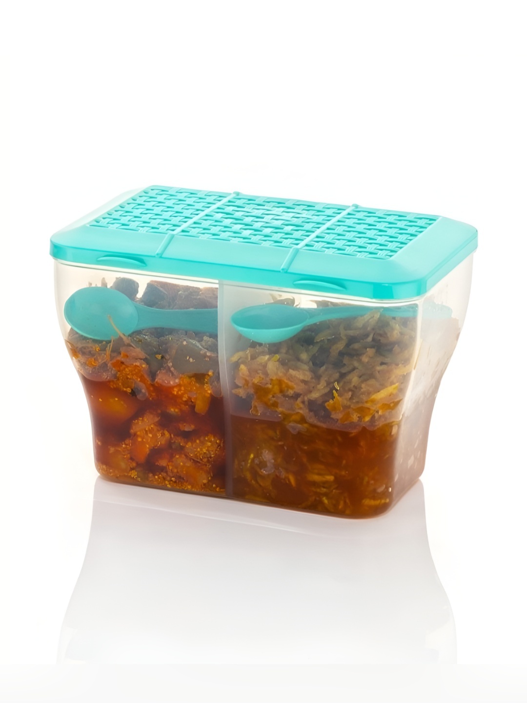 

Metrolife Green & Transparent Fridge Container 2L