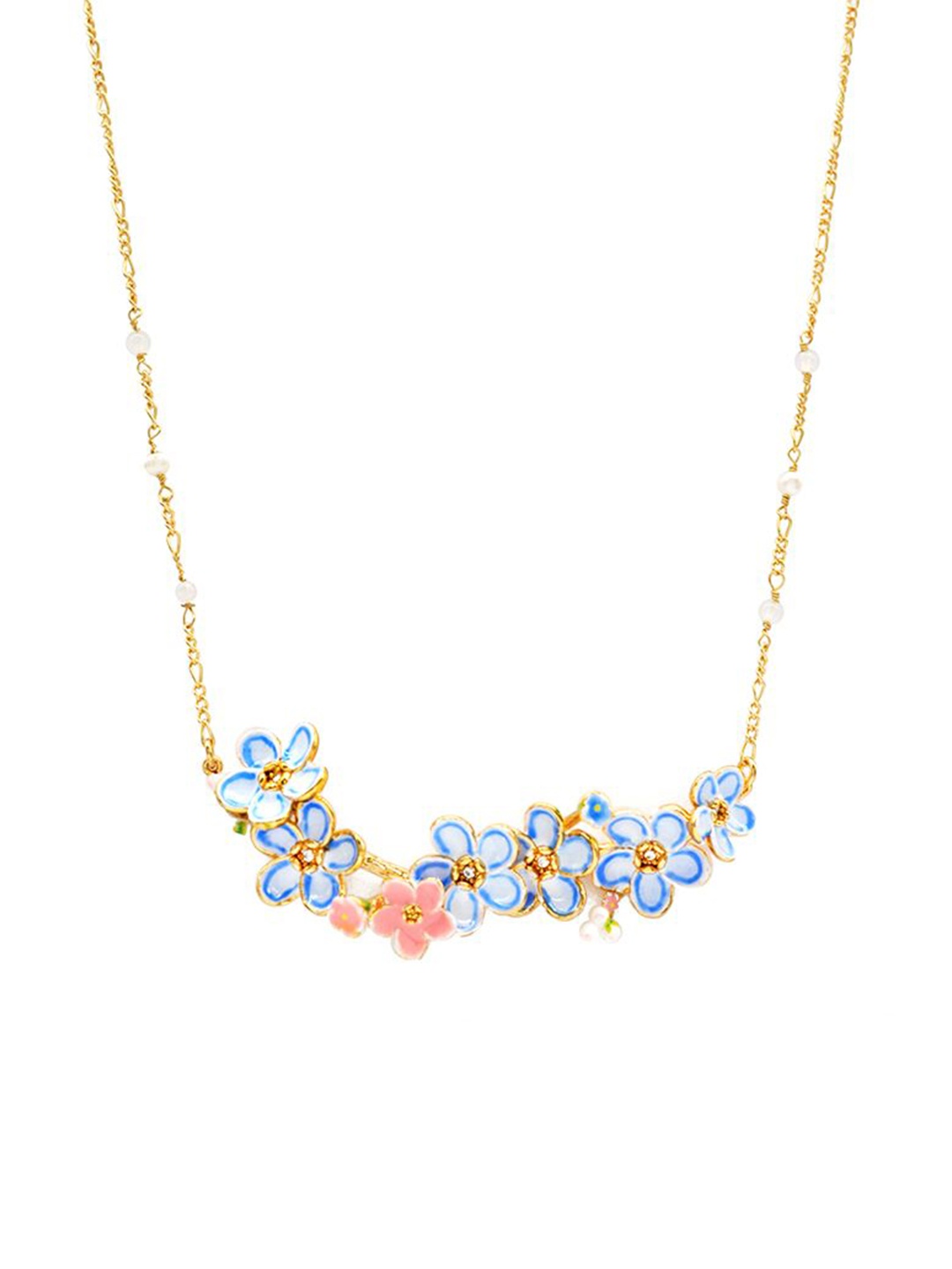 

Sahi London Brass Gold-Plated Enamelled Necklace