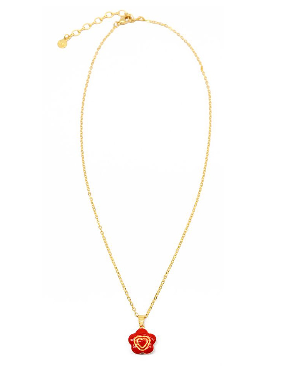 

Sahi London Gold-Plated Flower Pendant With Chain