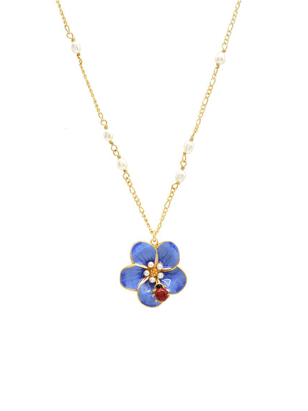 

Sahi London Brass Gold-Plated Enamelled Chain