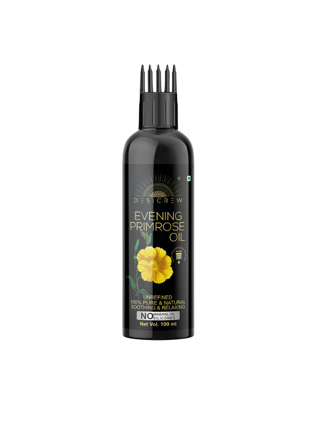 

Desi Crew 100% Pure & Natural Evening Primrose Oil For Hair & Skin - 100 ml, Yellow