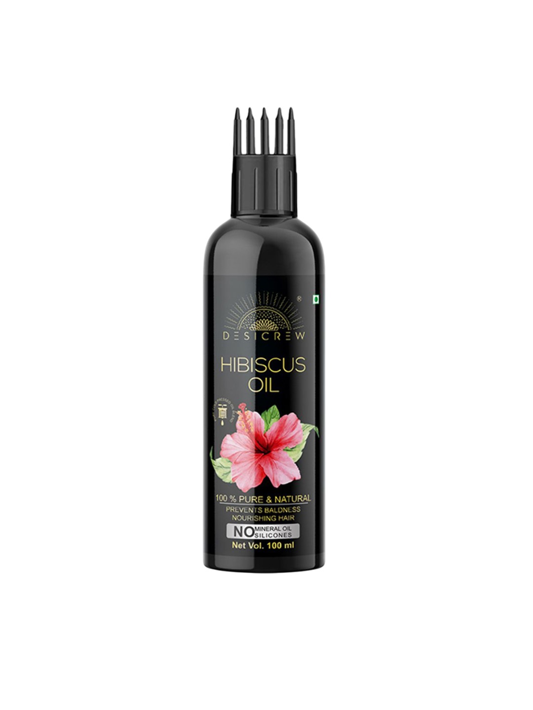 

Desi Crew 100% Pure & Natural Hibiscus Oil For Hair Growth - 100 ml, Yellow