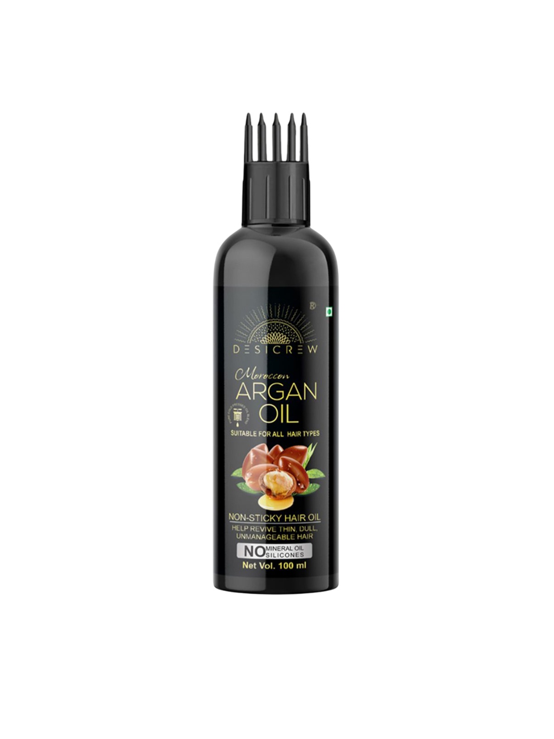 

Desi Crew Moroccan Argan Hair Oil - 100 ml, Yellow