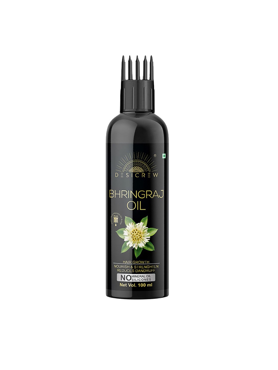 

Desi Crew Bhringraj Hair Oil For Hair Growth - 100 ml, Green