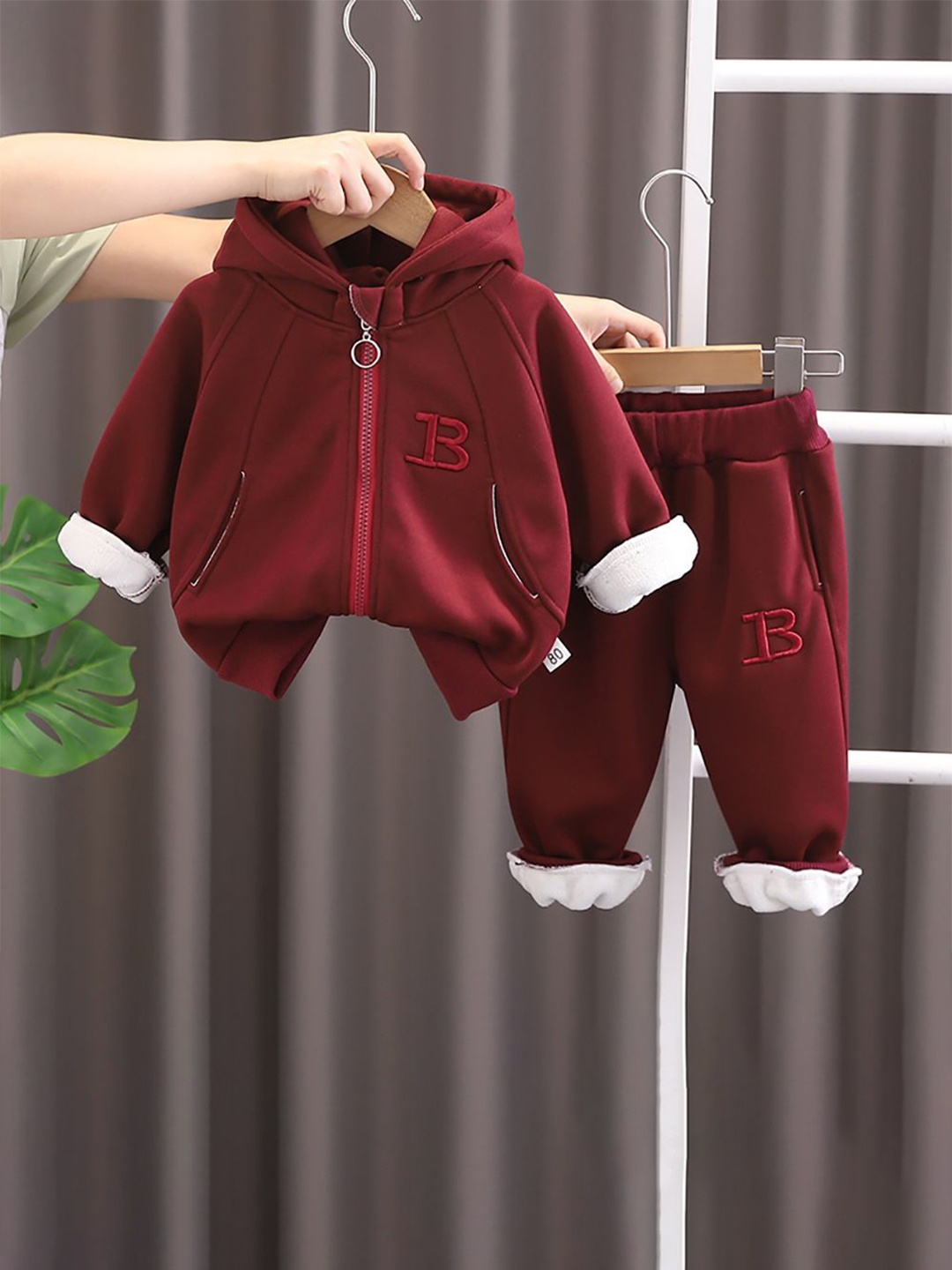 

StyleCast x Revolte Boys Coat with Trousers, Maroon