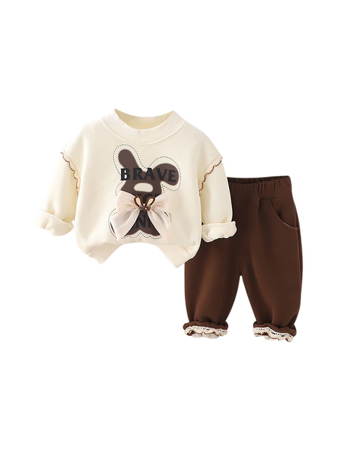 

StyleCast x Revolte Girls Trousers, Beige