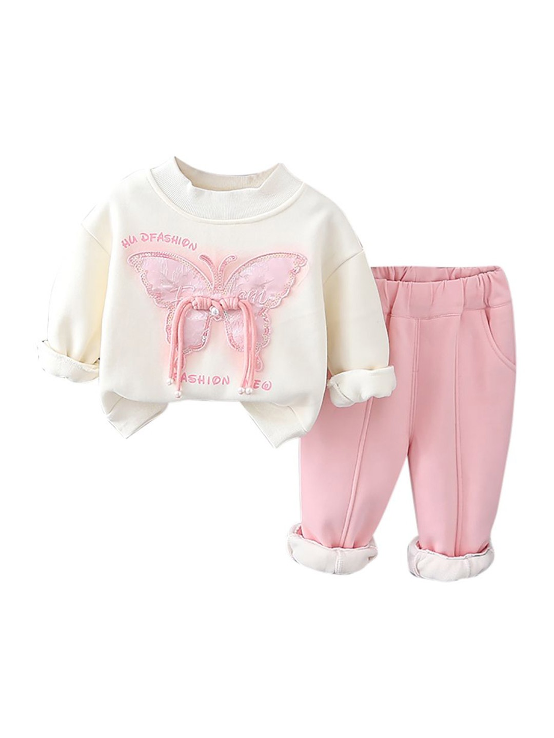 

StyleCast x Revolte Girls Top with Trousers, White
