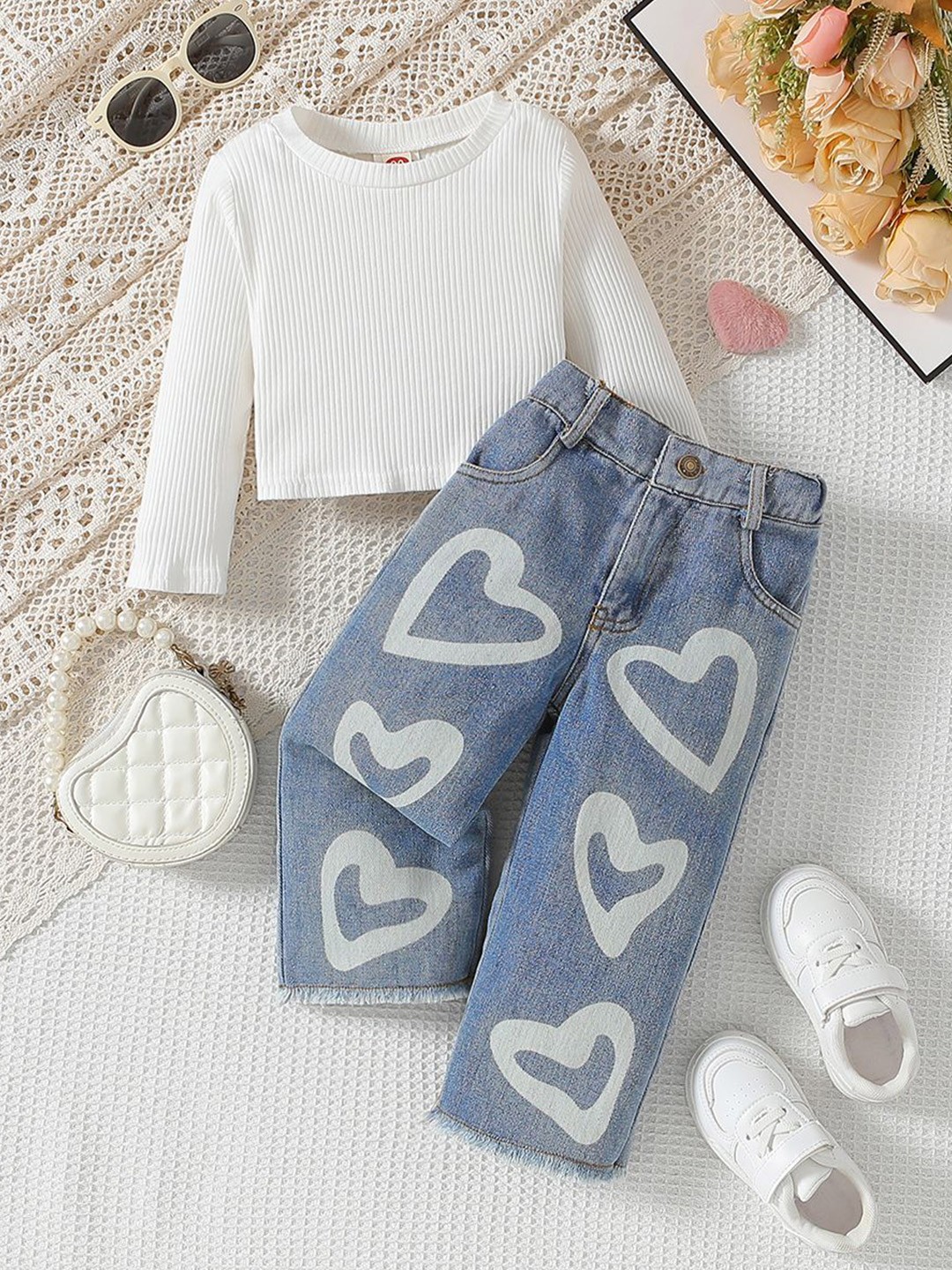 

StyleCast x Revolte Boys Top with Trousers, White