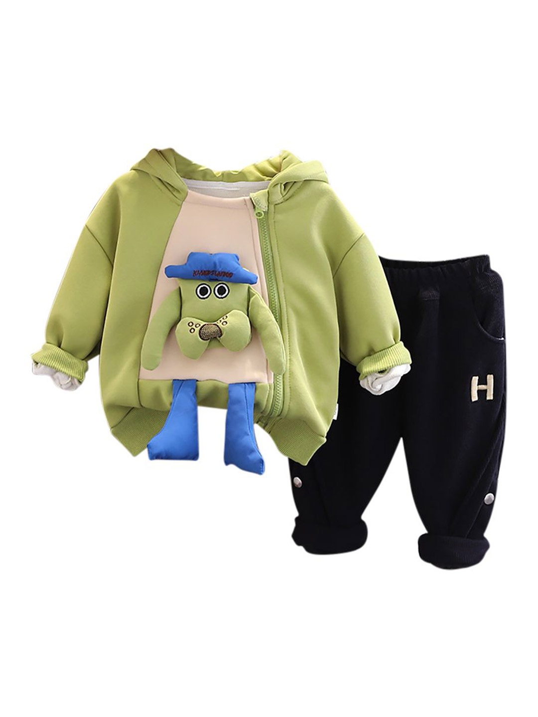 

StyleCast x Revolte Boys Coat with Trousers, Green