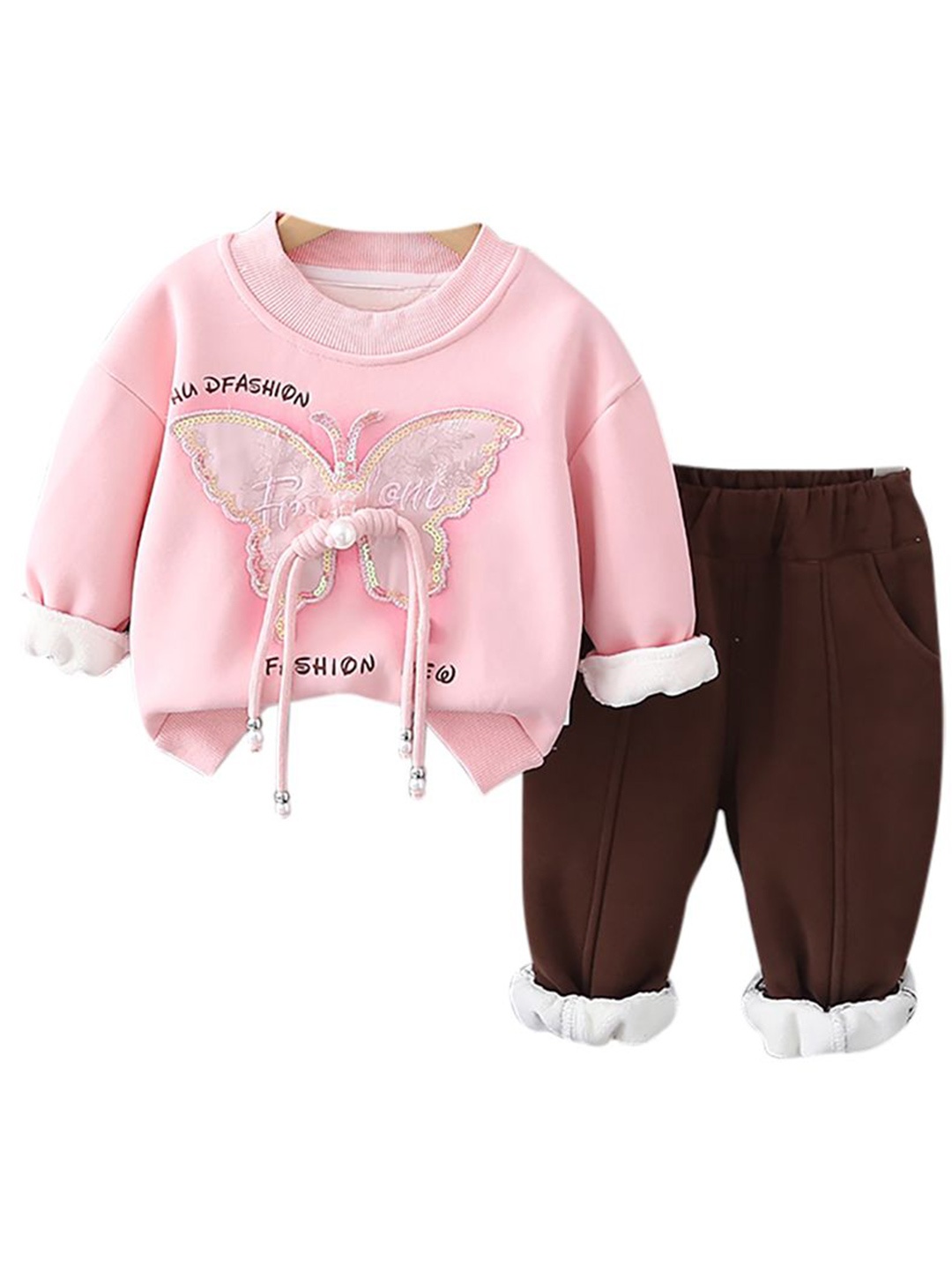 

StyleCast x Revolte Girls Top with Trousers, Pink