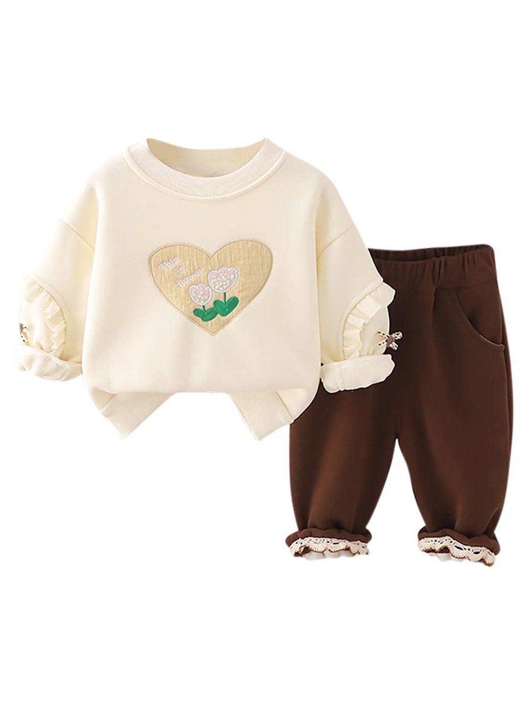 

StyleCast x Revolte Girls Coat with Trousers, Beige