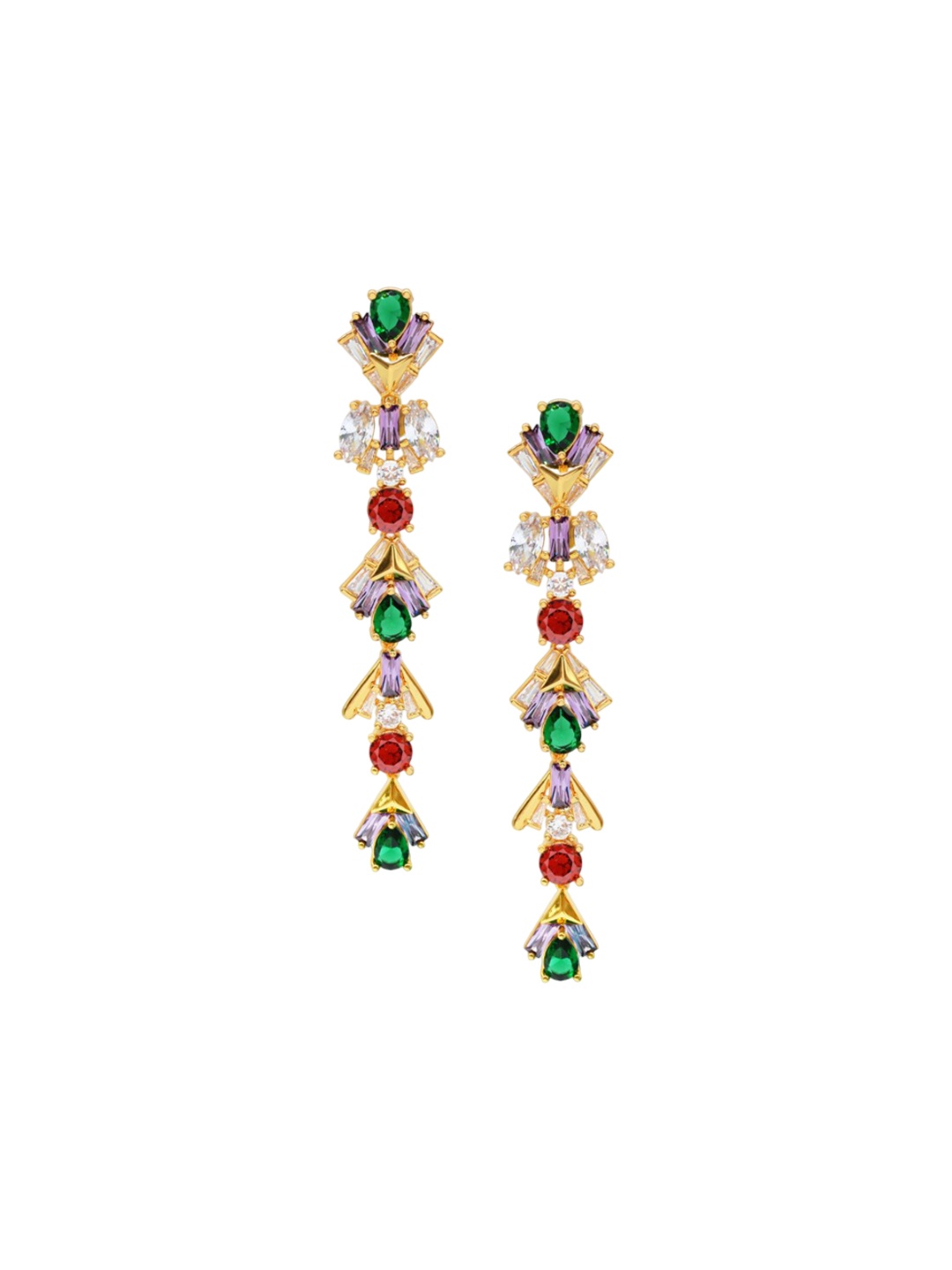 

Sahi London Contemporary Jhumkas Earrings, Multi