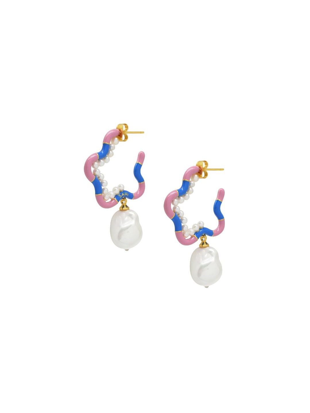 

Sahi London Contemporary Hoop Earrings, Multi