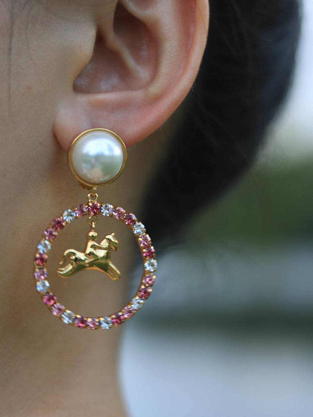 

Sahi London Contemporary Hoop Earrings, Multi
