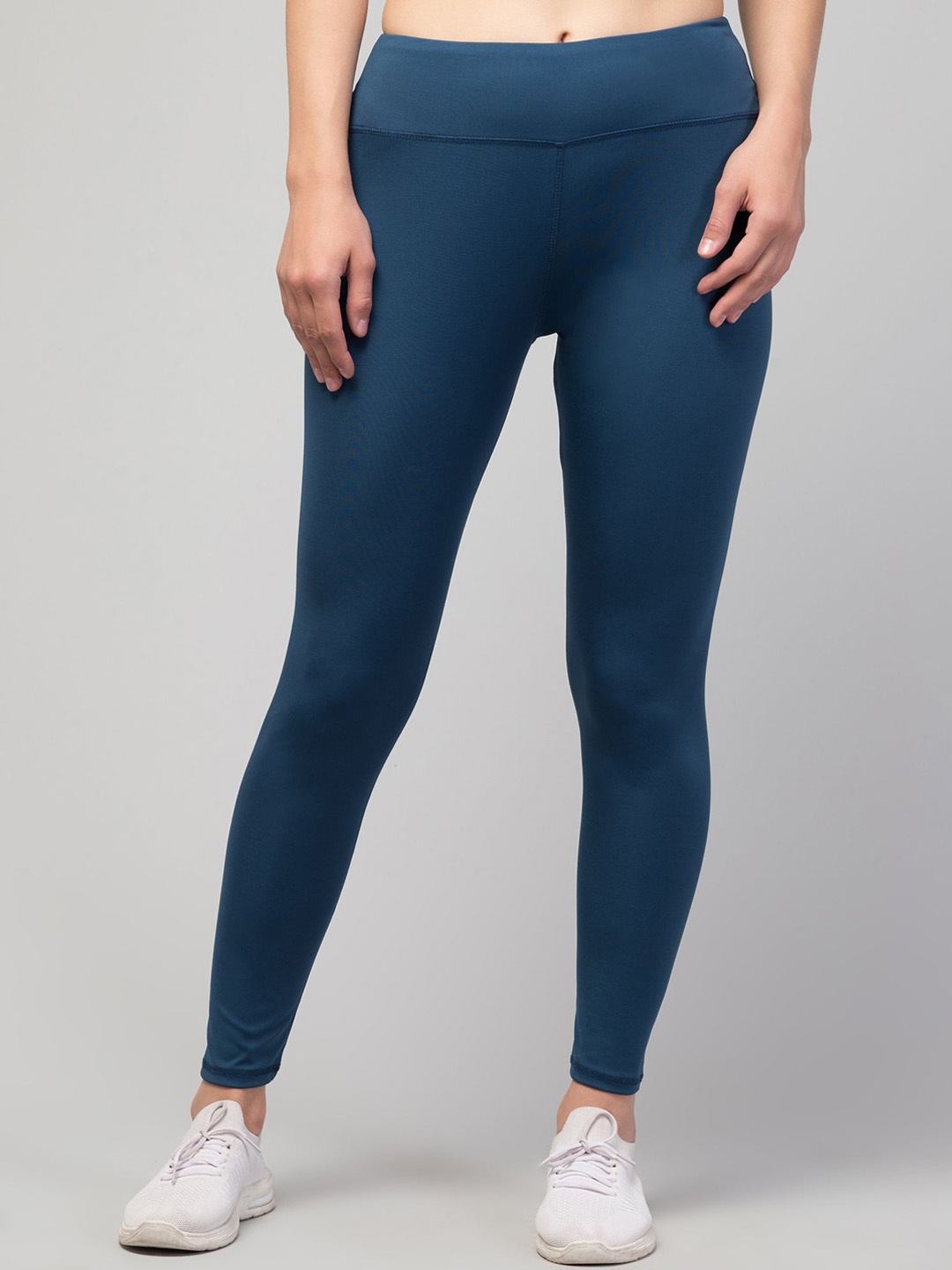 

ULLAS Women High-Rise Dry-Fit Slim-fit Sports Tights, Blue