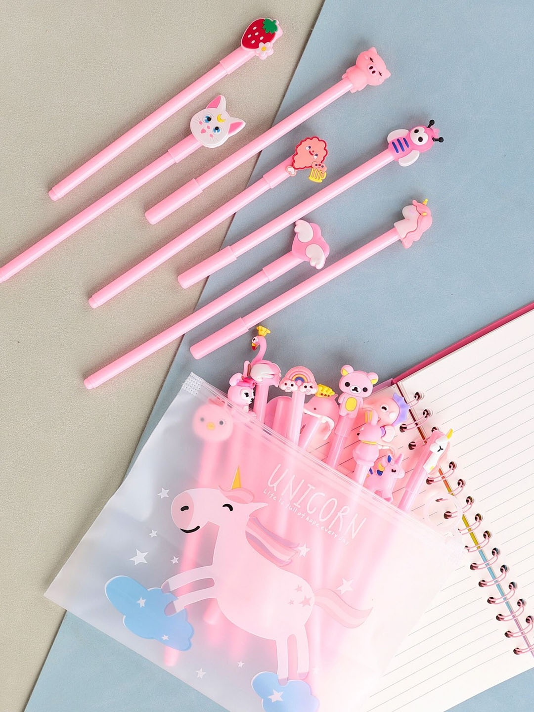 

Tinker Squad Kids 20-Pcs Pink Cute Pen Set