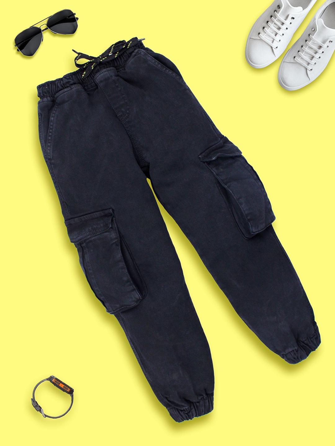 

KiddoPanti Boys Regular Fit Jeans, Black