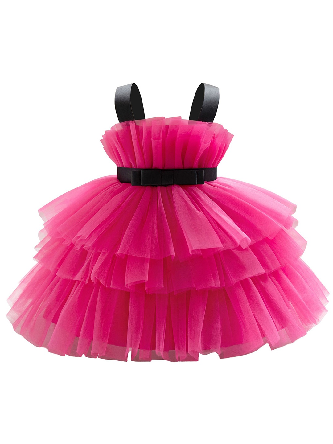 

StyleCast x Revolte Girls Shoulder Straps Fit & Flare Dress, Rose